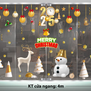 TRANG TRÍ GIÁNG SINH 2025 CHO SẢNH CHUNG CƯ SẮC TRẮNG VÀNG MỪNG CHRISMAST