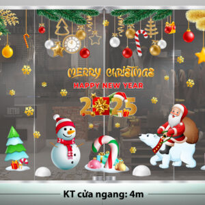 TRANG TRÍ GIÁNG SINH 2025 TRUNG TÂM THƯƠNG MẠI NGƯỜI TUYẾT VÀ ÔNG GIÀ NOEL CƯỠI GẤU TRẮNG