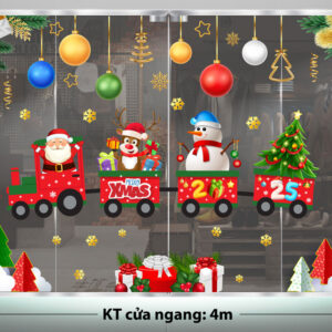 TRANG TRÍ GIÁNG SINH CHO TRƯỜNG ANH NGỮ ĐOÀN TÀU NOEL 2025 VÀ CHÂU SẮC MÀU