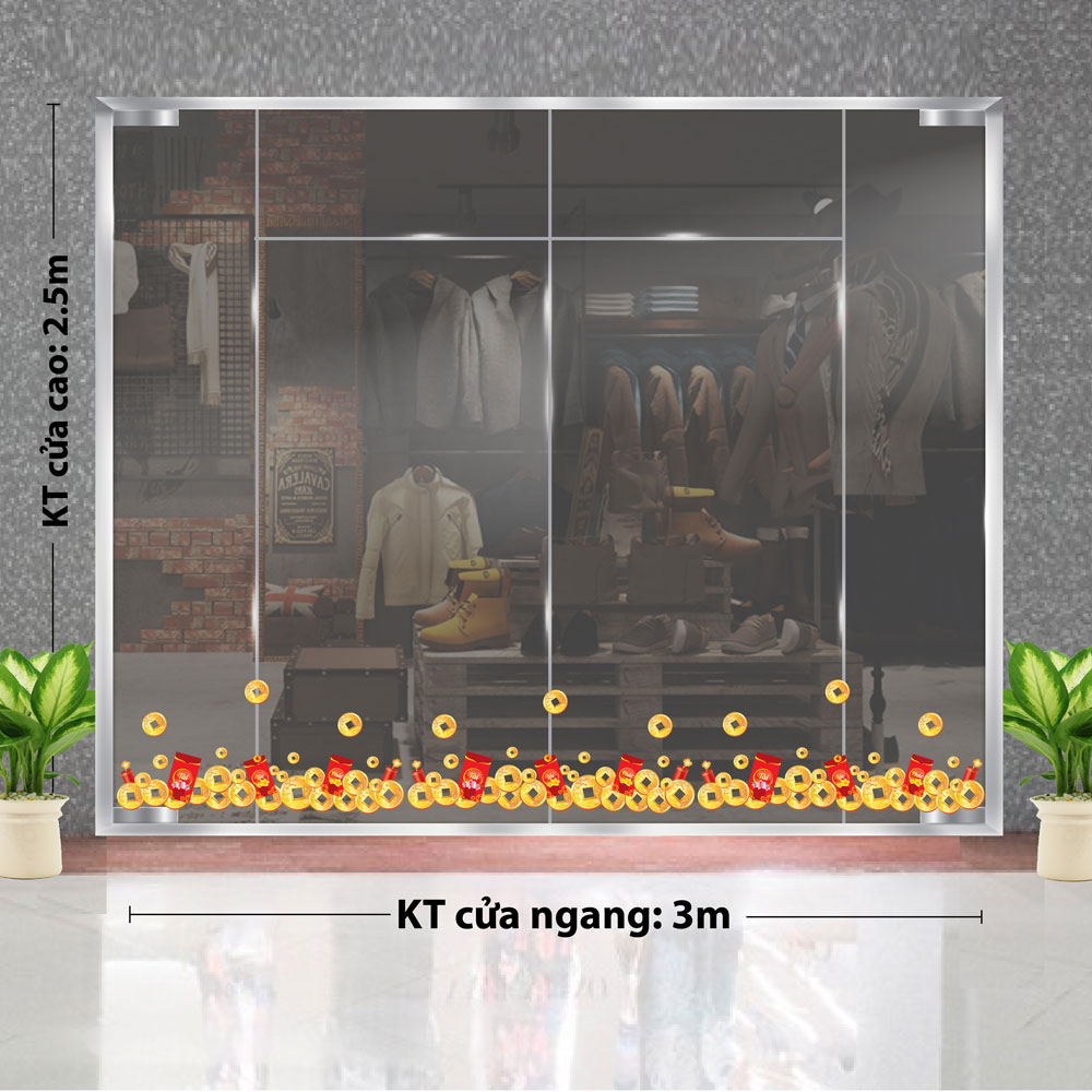 TRANG TRÍ TẾT CHO NGÂN HÀNG ĐỒNG TIỀN VÀNG VÀ BAO LÌ XÌ