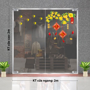 TRANG TRÍ TẾT CHO CÔNG TY ĐÔI LIỄN VÀ CÀNH MAI VÀNG