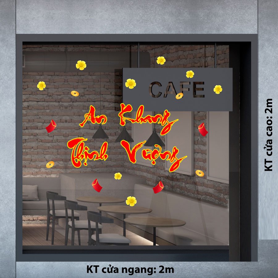 TRANG TRÍ TẾT CHỮ AN KHANG THỊNH VƯỢNG