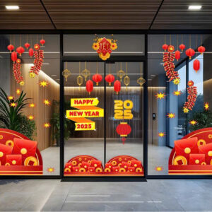 TRANG TRÍ TẾT CHO NHÀ HÀNG LỒNG ĐÈN ĐỎ VÀ BAO LÌ XÌ CHÚC XUÂN 2025
