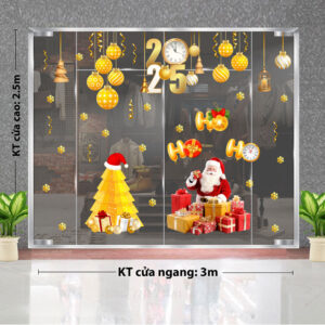TRANG TRÍ GIÁNG SINH 2025 ÔNG NOEL VÀ CÂY THÔNG ĐỘI MŨ ĐỎ
