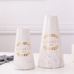 Bình hoa Romantic vân đá marble