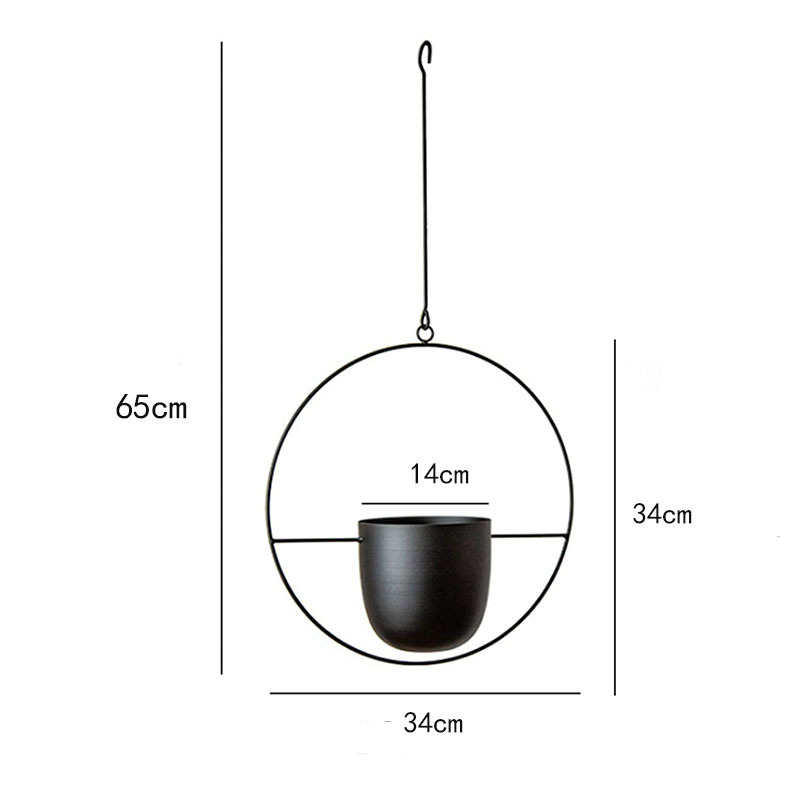 BC16 - Chậu sắt treo cây