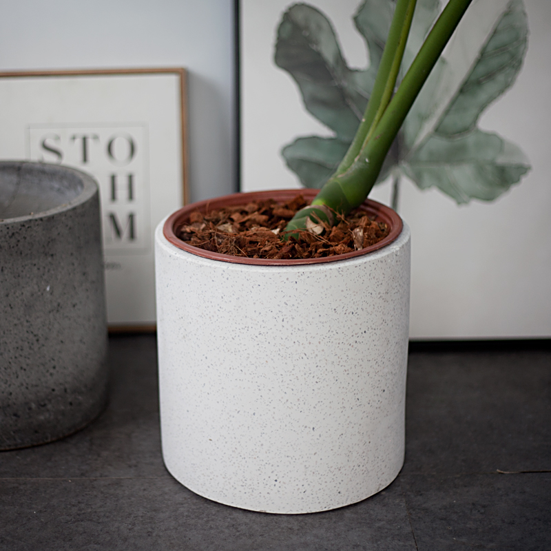 BC177 3 1 - Chậu Cây Đá Mài 25 x 25