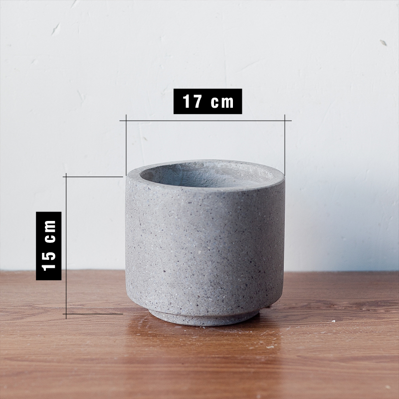 BC25 2 - Chậu đá mài mini trồng cây