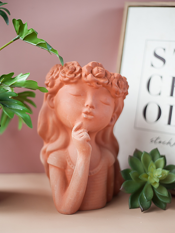 BC339 4 - Chậu đất nung trồng cây bé Lisa