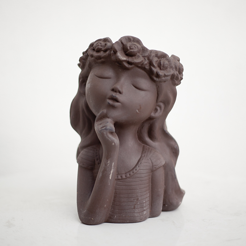 BC340 - Chậu đất nung trồng cây bé Lisa