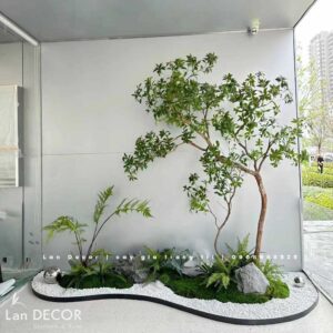 TRANG TRÍ KHÔNG GIAN XANH VỚI BỒN RÊU CÂY LINH SƠN- RC040