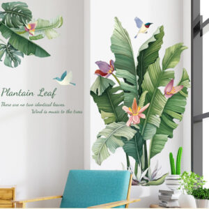 DECAL TRANG TRÍ BỤI HOA CHUỐI