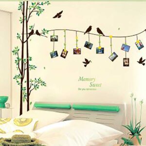 Decal cây xanh treo ảnh