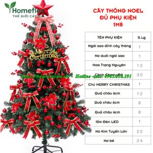 cây thông noel 1m8