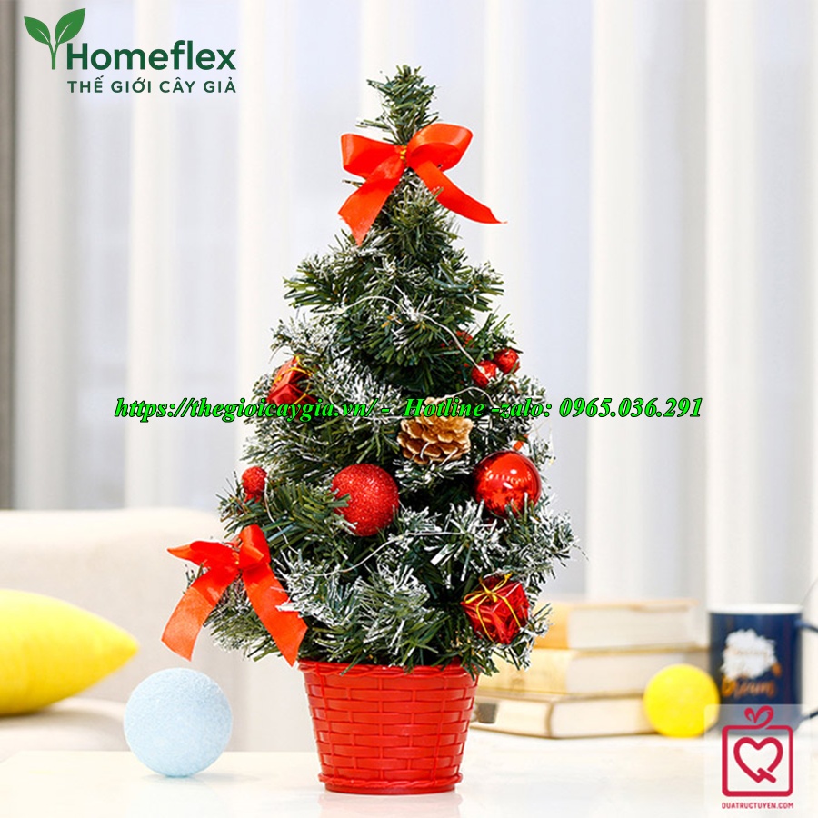 Cây Thông Noel Mini Giả Để Bàn