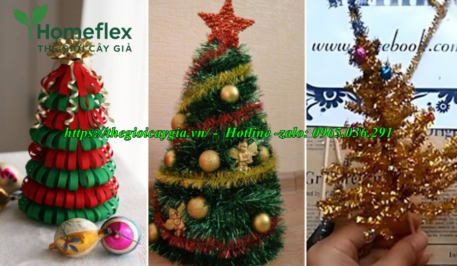 Cây Thông Noel Mini Giả Để Bàn