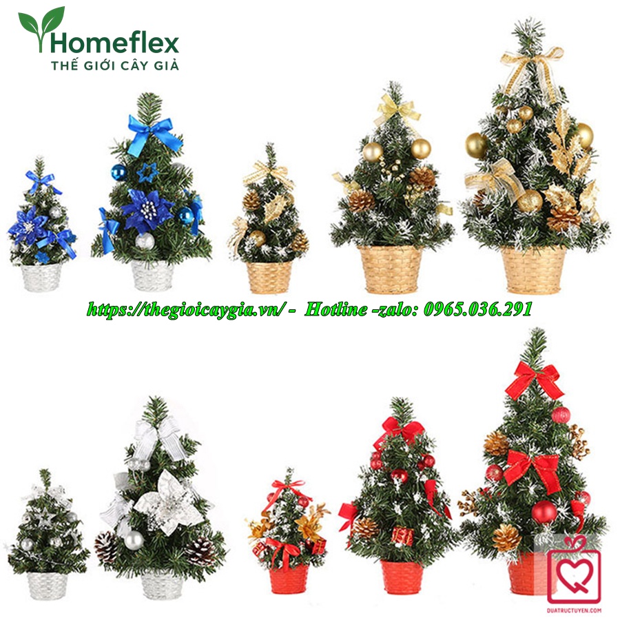 Cây Thông Noel Mini Giả Để Bàn