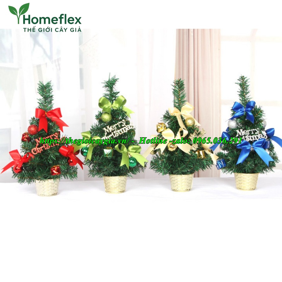 Cây Thông Noel Mini Giả Để Bàn