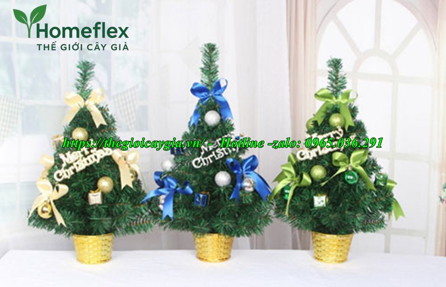 Cây Thông Noel Mini Giả Để Bàn