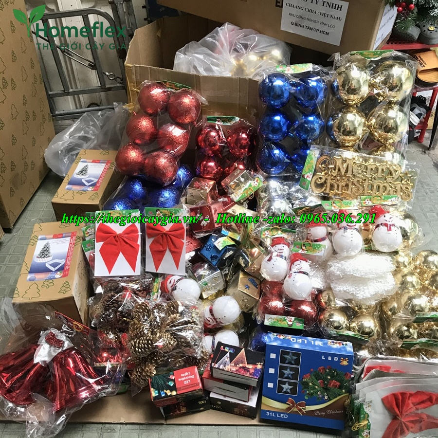 Combo Cây Thông Noel Giả Kèm Phụ Kiện