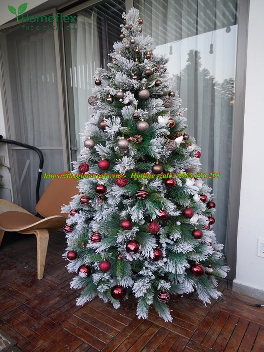 Cây Thông Noel Giả Phủ Tuyết