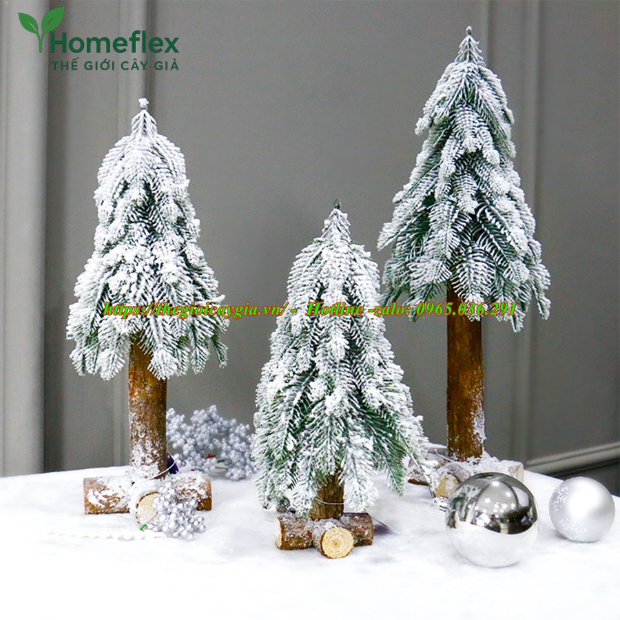 Cây Thông Noel Giả Phủ Tuyết