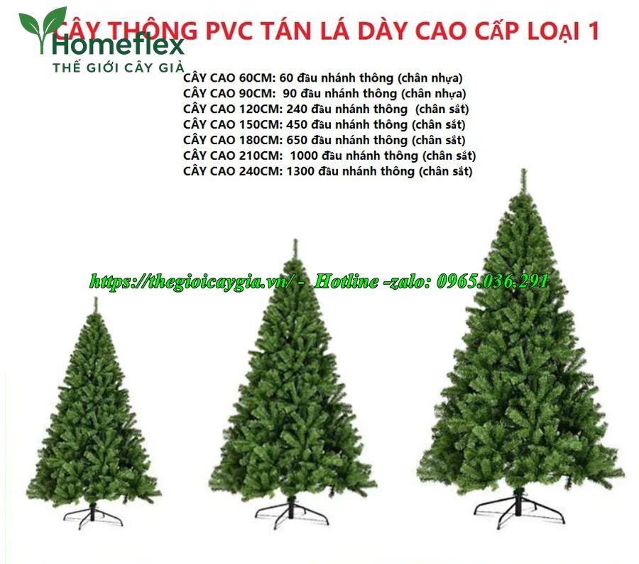 Cây Thông Noel Giả PVC