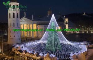 Cây thông noel khổng lồ to, cao nhất thế giới