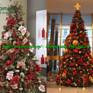 Cây thông noel màu đỏ