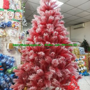 Cây thông noel màu đỏ
