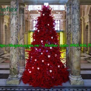Cây thông noel màu đỏ
