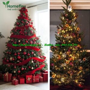 Cây thông noel màu đỏ