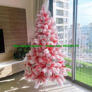 Cây thông noel màu đỏ