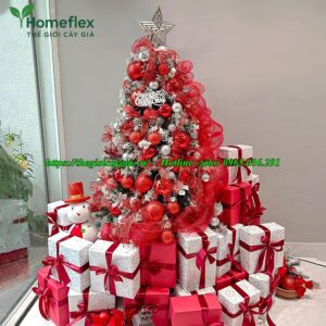 Cây thông noel màu đỏ