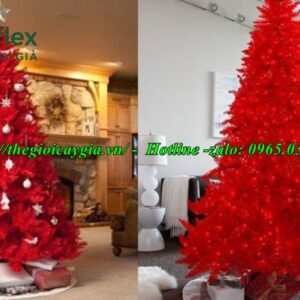 Cây thông noel màu đỏ