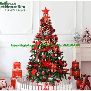 Cây thông noel màu đỏ