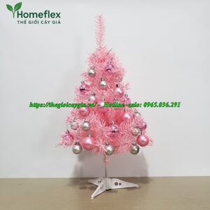 Cây thông noel màu hồng
