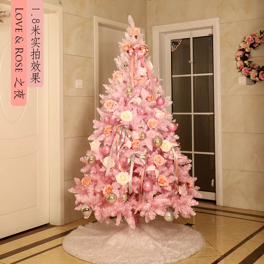 Cây thông noel màu hồng