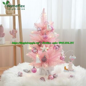 Cây thông noel màu hồng