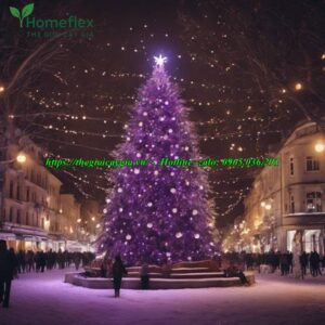 Cây thông noel màu tím
