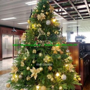 Cây thông noel màu vàng