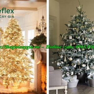 Cây thông noel màu vàng