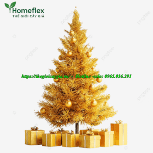 Cây thông noel màu vàng