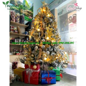 Cây thông noel màu vàng
