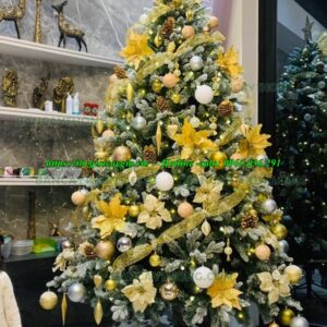 Cây thông noel màu vàng