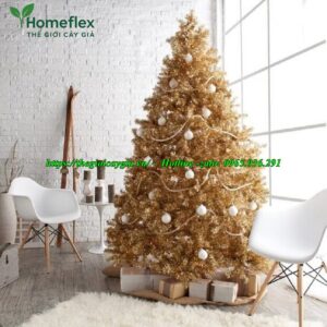 Cây thông noel màu vàng