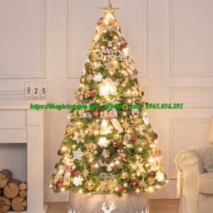 Cây thông noel màu vàng