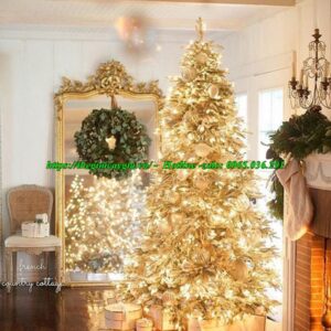 Cây thông noel màu vàng