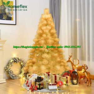 Cây thông noel màu vàng
