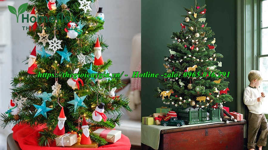 Cây thông noel màu xanh